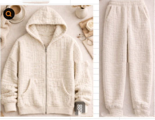 Loose-Fit Hooded Minimalist Sweater Mens Sophisticated Autumn Outfit Set