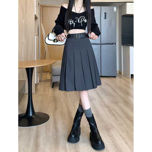 Fashion Personality Retro Pleated Skirt For Women