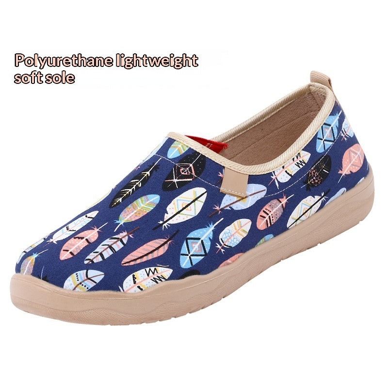 Comfortable Casual Canvas Shoes With A Soft Polyurethane Sole
