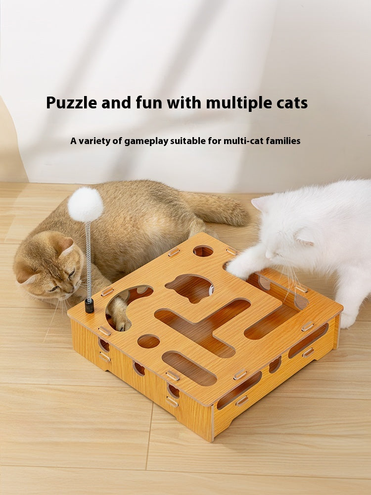 Cat Teasing Stick, Bell, Maze Box Supplies