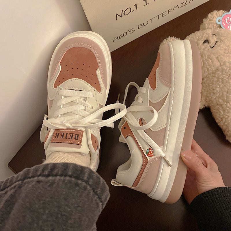 Japanese Ugly Cute Big Head Thick Sole All-match Shoes