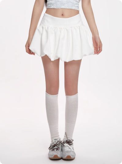 High Waist Slimming Puffy Skirt Sweet And Cool