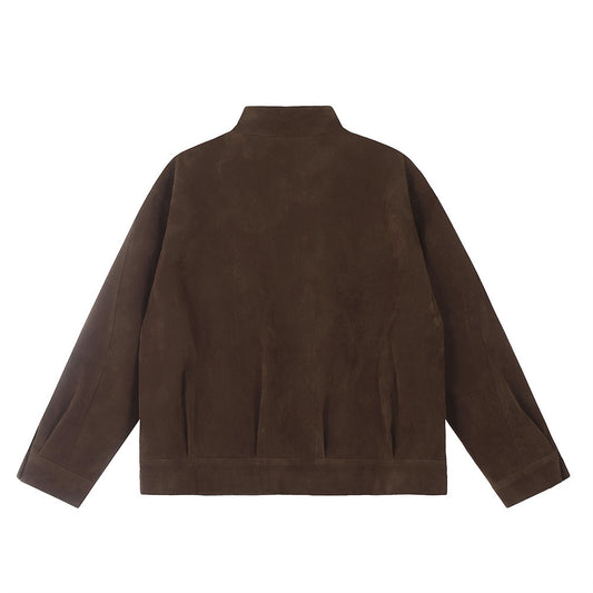 Fashion Loose Lapel Motorcycle Jacket Men