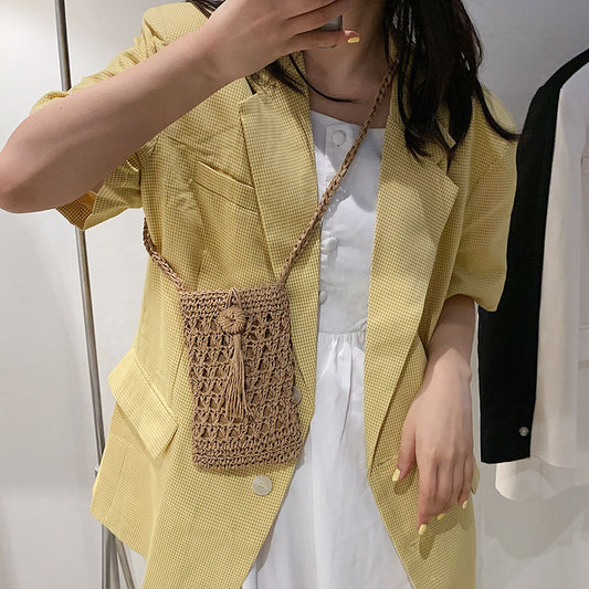 New Straw Woven All-match One-shoulder Messenger Bag
