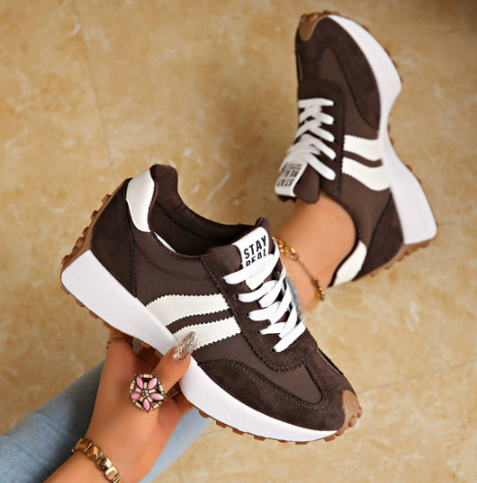 Fashionable Casual White Sneakers For Women