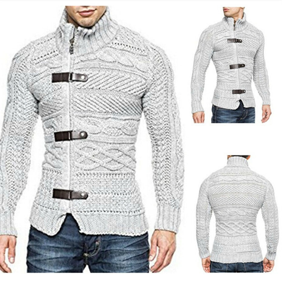 Men's knitted jacket