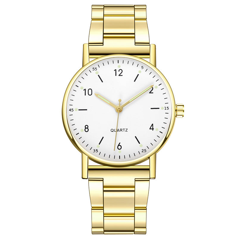 Fashion Luminous Men's Steel Band Quartz Watch