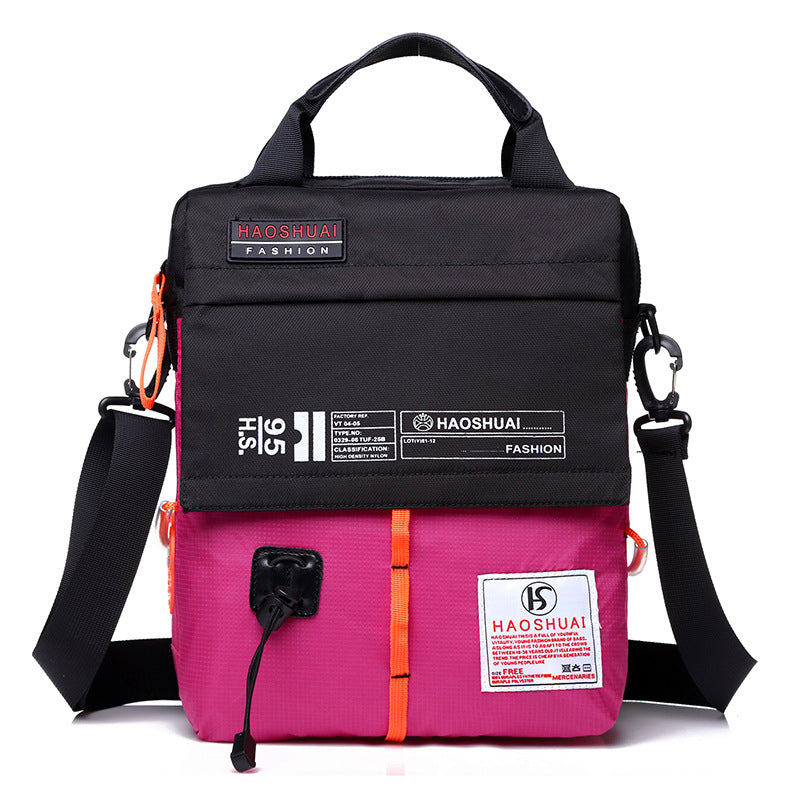 Wholesale men's shoulder bag, men's bag, hand bag, canvas waterproof outdoor bag