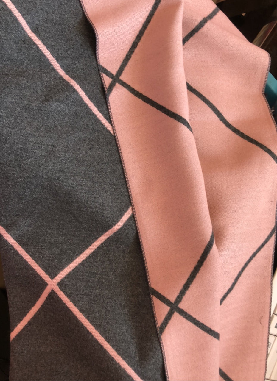 Cashmere double-sided scarf room thickened long shawl
