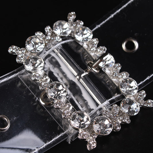 Decorative ladies belt rhinestone shirt girdle