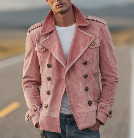 Mens Casual Fashionable Retro Jacket For FallWinter