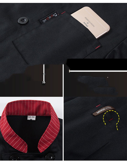 Chef's Long-sleeved Autumn And Winter Clothes Hotel Chef