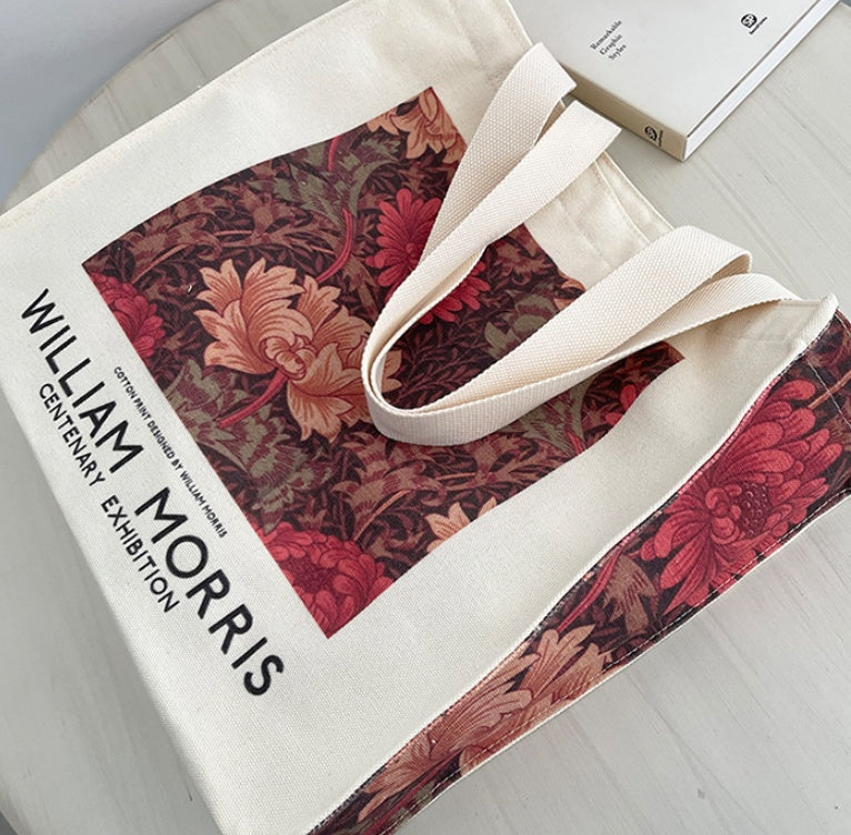 Autumn And Winter Retro Printed Shoulder Canvas Bag