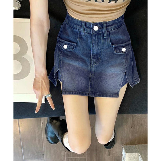 Afslappet denimskort til hverdagsbrug