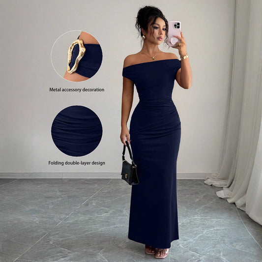 Off The Shoulder Form Fitting Dress