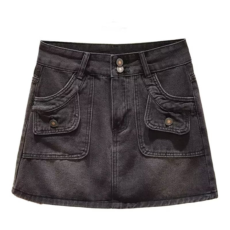 Stylish Minimalist Slim Dit Short Jeans For Women