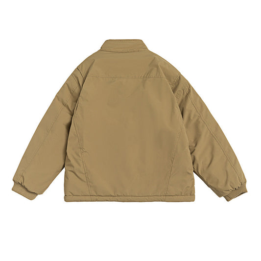 Chinese Button Knots Stand-up Collar Cotton-padded Clothes Vintage Cotton-padded Jacket Coat