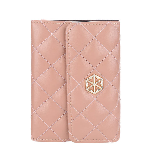 New Women's Card Bag Embossed Multi-card Compact Buckle Purse