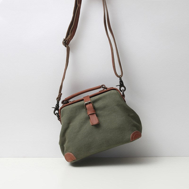 Retro forest women's canvas bag