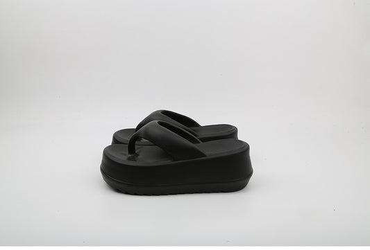 Thick Soled Flip-flops For Female Summer Wear Small High Heel Sandals