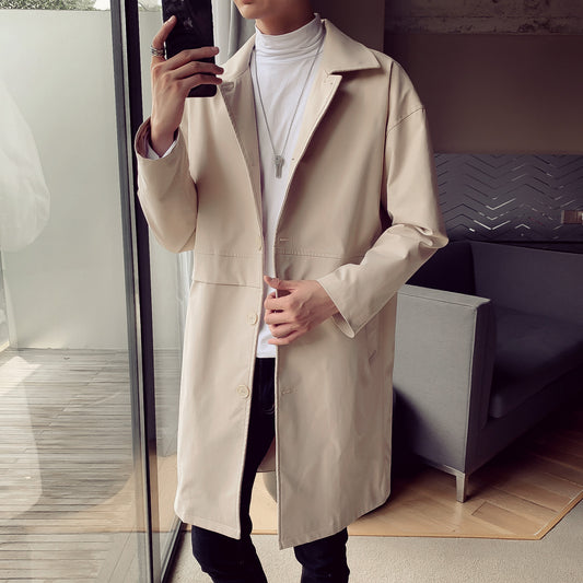 Men's Mid-length Loose Casual Windbreaker