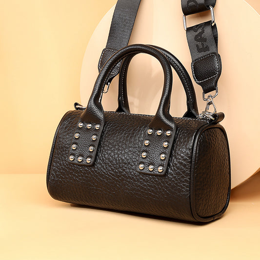 Women's Genuine Leather Fashion Boston Handbag