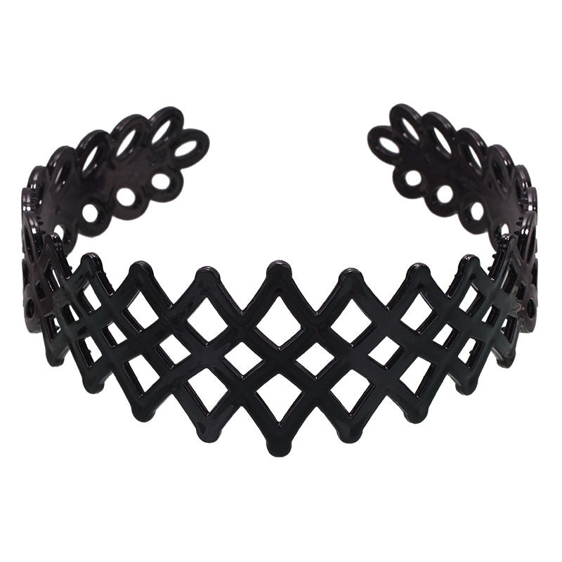 Fashion Black Spray Paint Women's Bow Hair Band