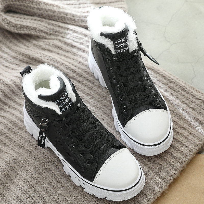 Korean version of non-slip and velvet warm snow boots