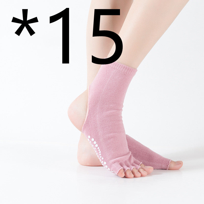 Women's Mid-tube Five-finger Split-finger Yoga Socks