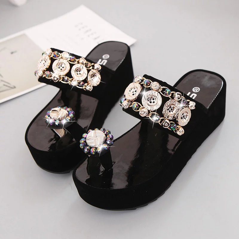Rhinestone Women's Shoes Platform Sandals Fashion