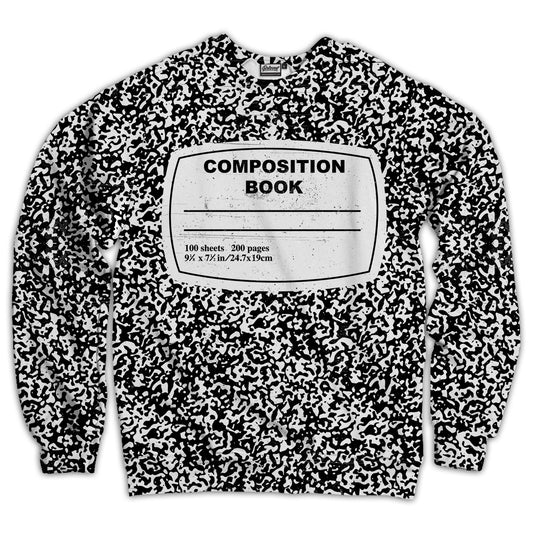 3D Geometric Pattern Printed Casual Oversize Round Neck Sweater