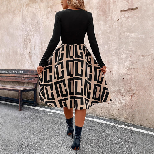 Figure-flattering Waist-cinching Designer Dress