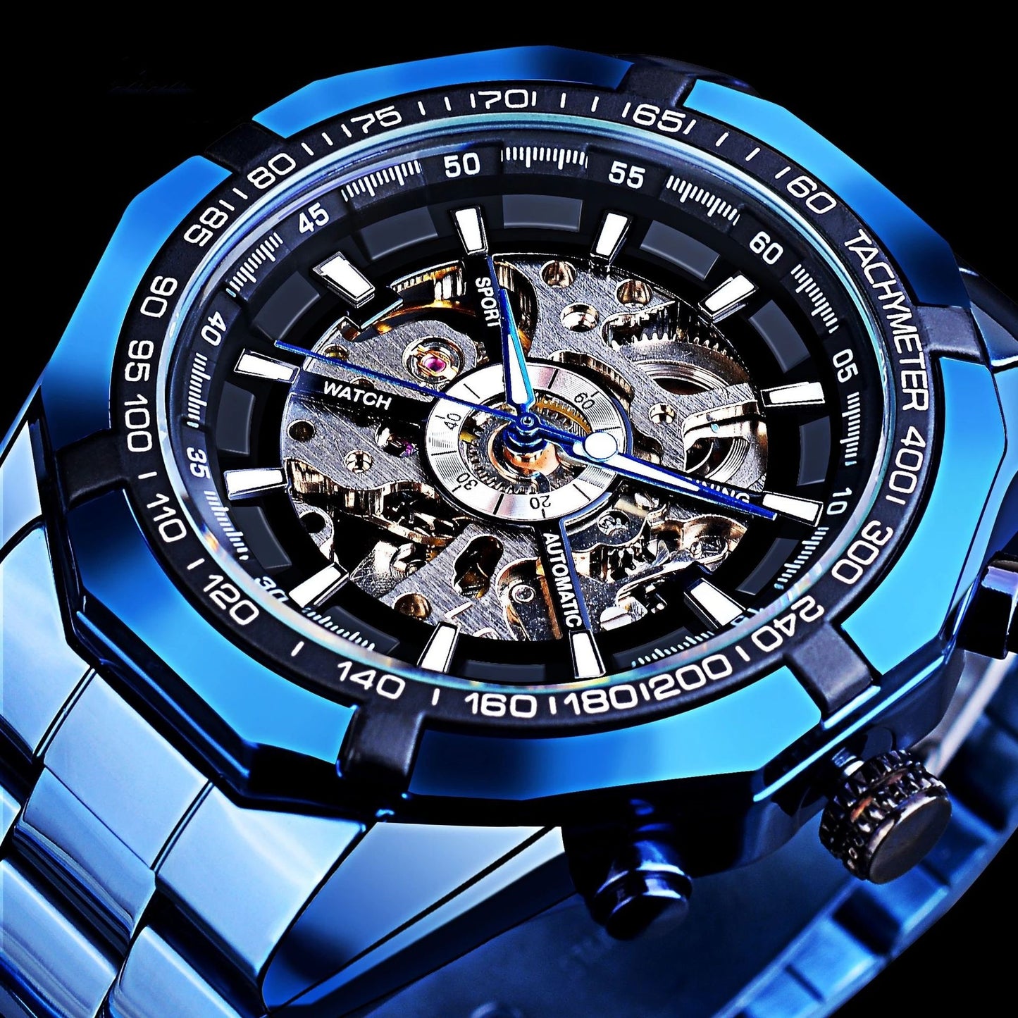 A Drop Shipping Forsining Watch Men's Fashion Casual Classic Popular Waterproof Manual Mechanical Watch