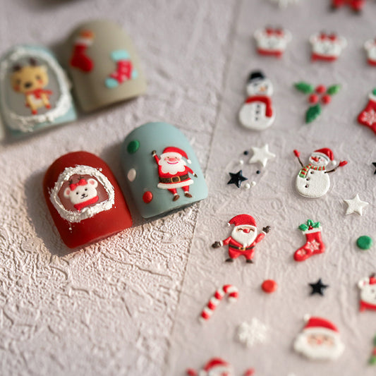 Thin Tough Three-dimensional Nail Stickers Adhesive Nail Sticker Ornament 5D