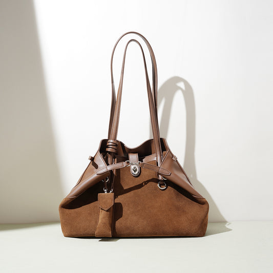 Retro Handbag Large Capacity Document Shoulder Bag