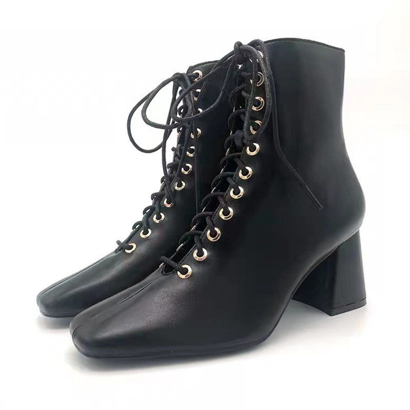 New Women's Shoes Camel Brown English Cattle Leather