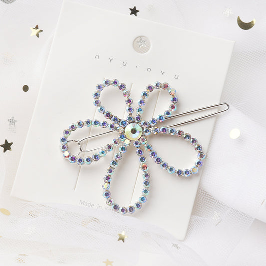 Rhinestone hårnål kvinde legering alfabet stjerne pandehår