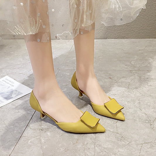 High Heels Stiletto Temperament French Pointed Professional Commuter Single Shoes Women