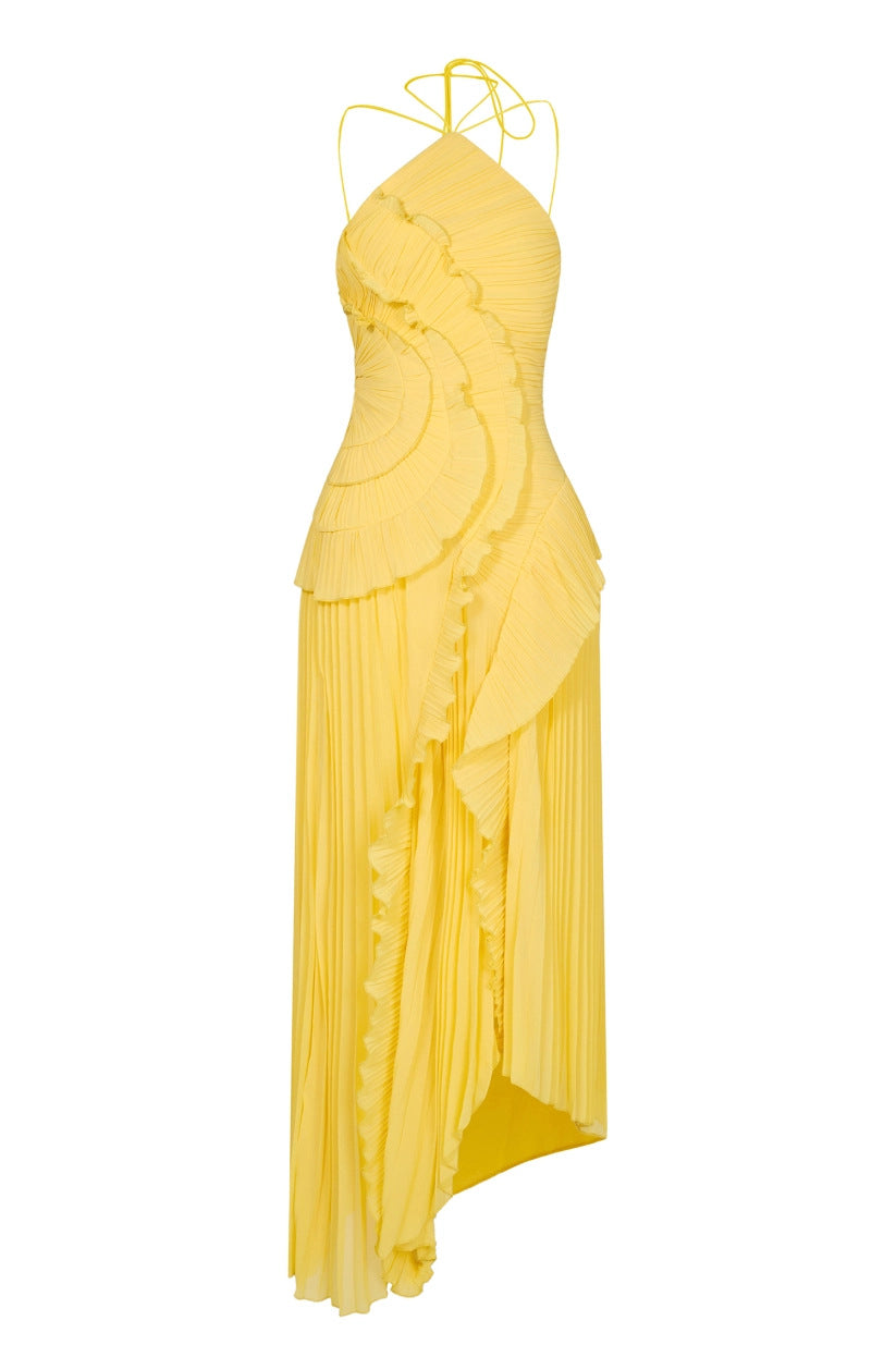 Womens New Fashion Strapless Sexy Backless Slit Tassel Elegant Dress
