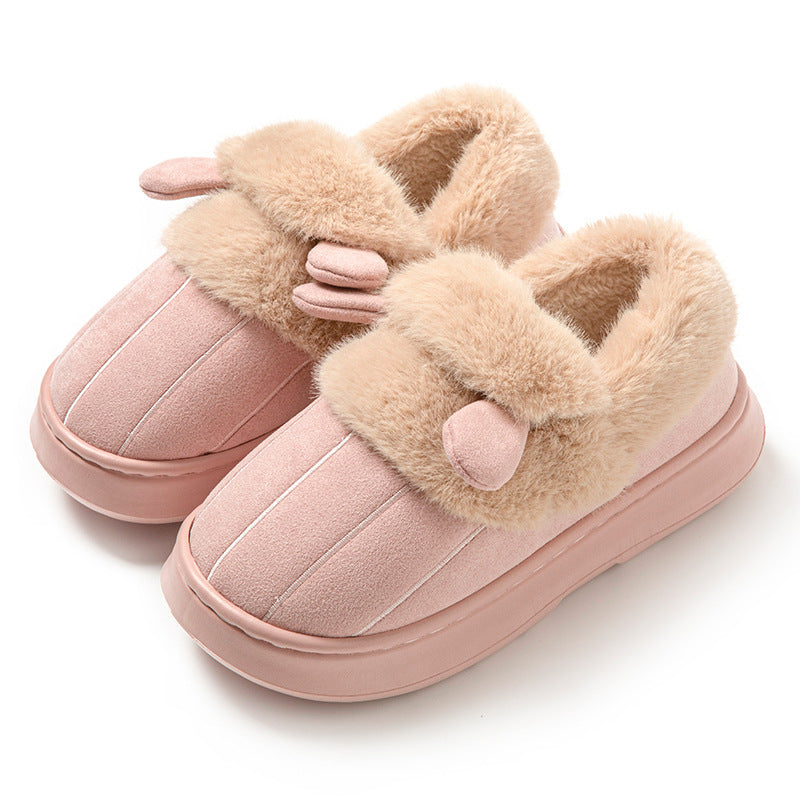 Women's Cotton Slippers Indoor Non-slip Warm Cotton Shoes