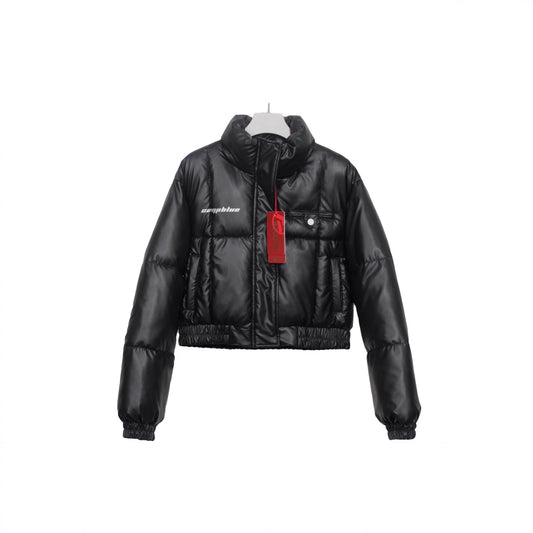 Female Big Fur Collar Puffer Jacket Coat
