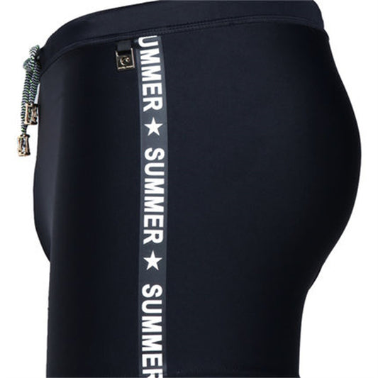 Men's Anti Embarrassment Boxer Swimming Trunks