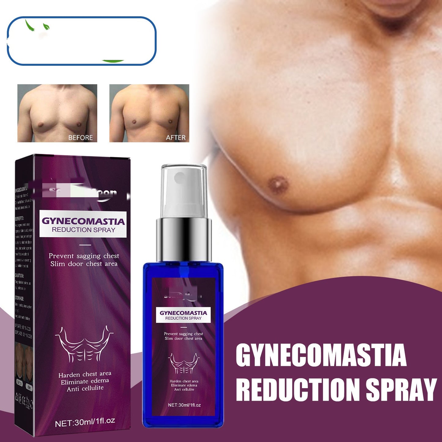 Opstrammende Bryst- og Brystmuskelformende Spray