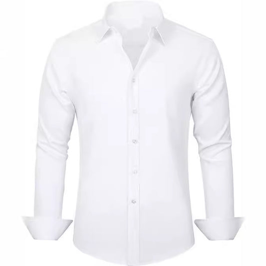 Elastic Force Non-ironing Anti-wrinkle Simple Business Thin Shirt