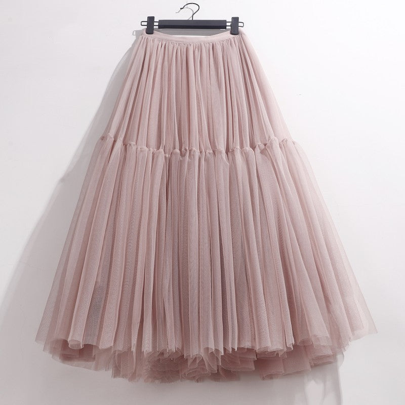 High Waisted Mid Length Cake Mesh Fairy Dress