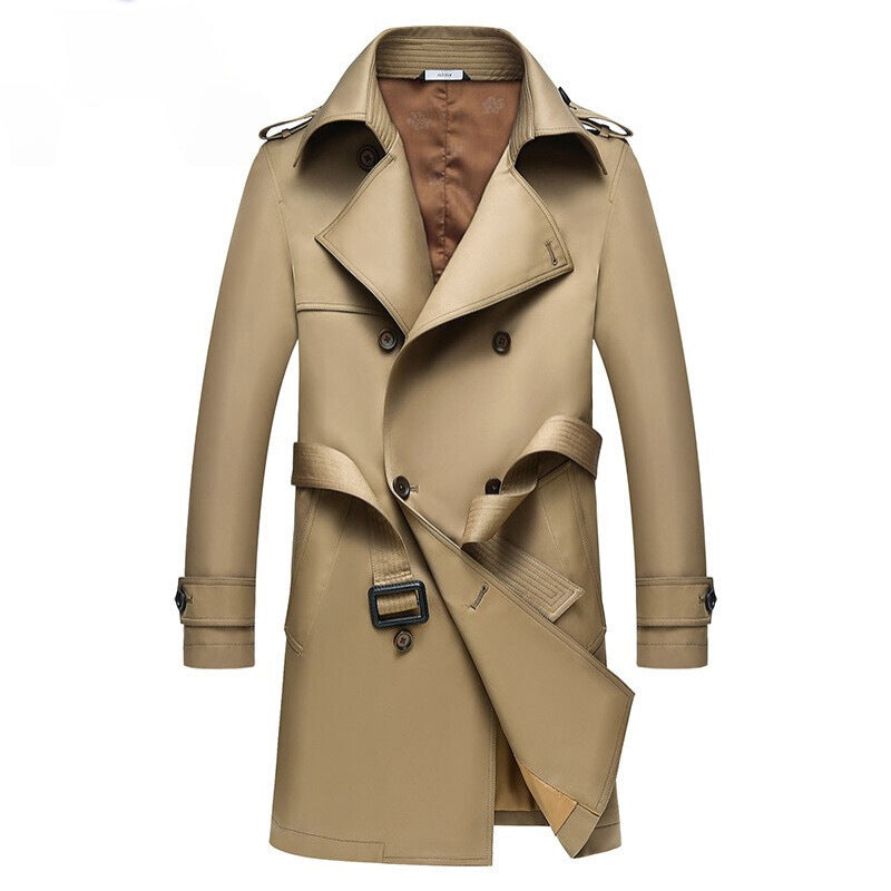 Windbreaker Men's Mid-length Middle-aged Casual