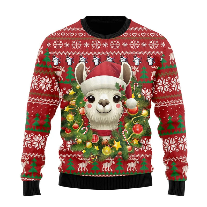 Men's Casual Long-sleeve Christmas Chunky Knit Sweater