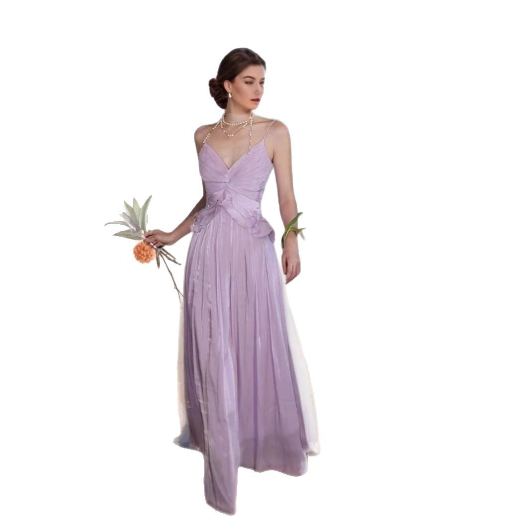 Slimming Niche-design Beach Dress For Seaside Vacations