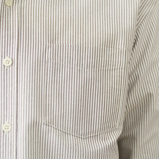 Oxford Vintage Stripe Casual Long-sleeved Shirt For Men