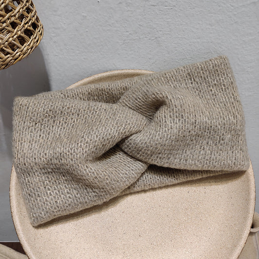 Autumn And Winter Wool French Cross Hairband